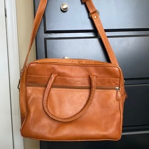Brown Leather Messenger Bag